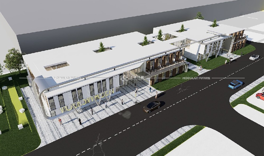 工厂园区集装箱办公室 集团企业集装箱办公室 创意园区集装箱办公楼