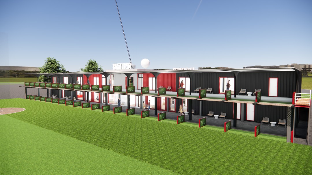 集装箱高尔夫练习场 高尔夫俱乐部 运动场配套建筑用房